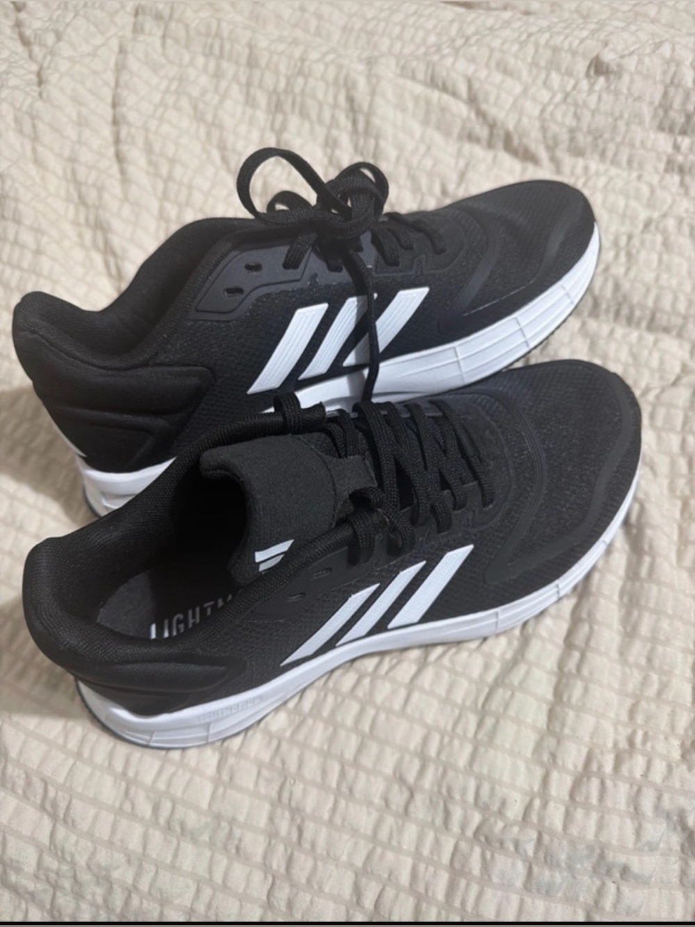 Women’s Black Athletic Sneakers with White Accents